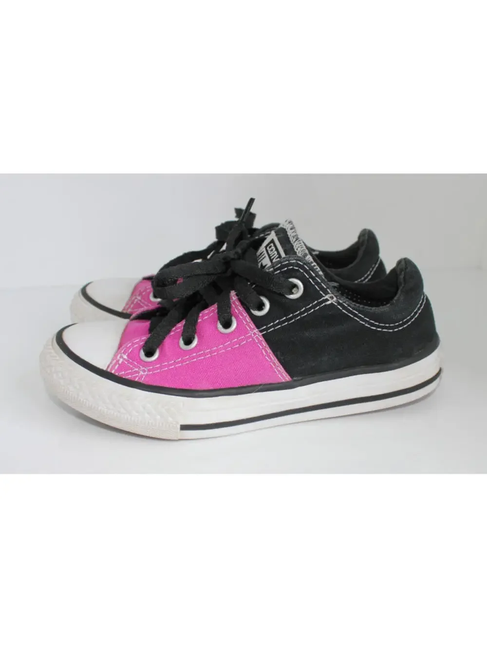 Converse Chuck Taylor Madison OX 651748F Pink Black Kids Sneakers Juniors US 13